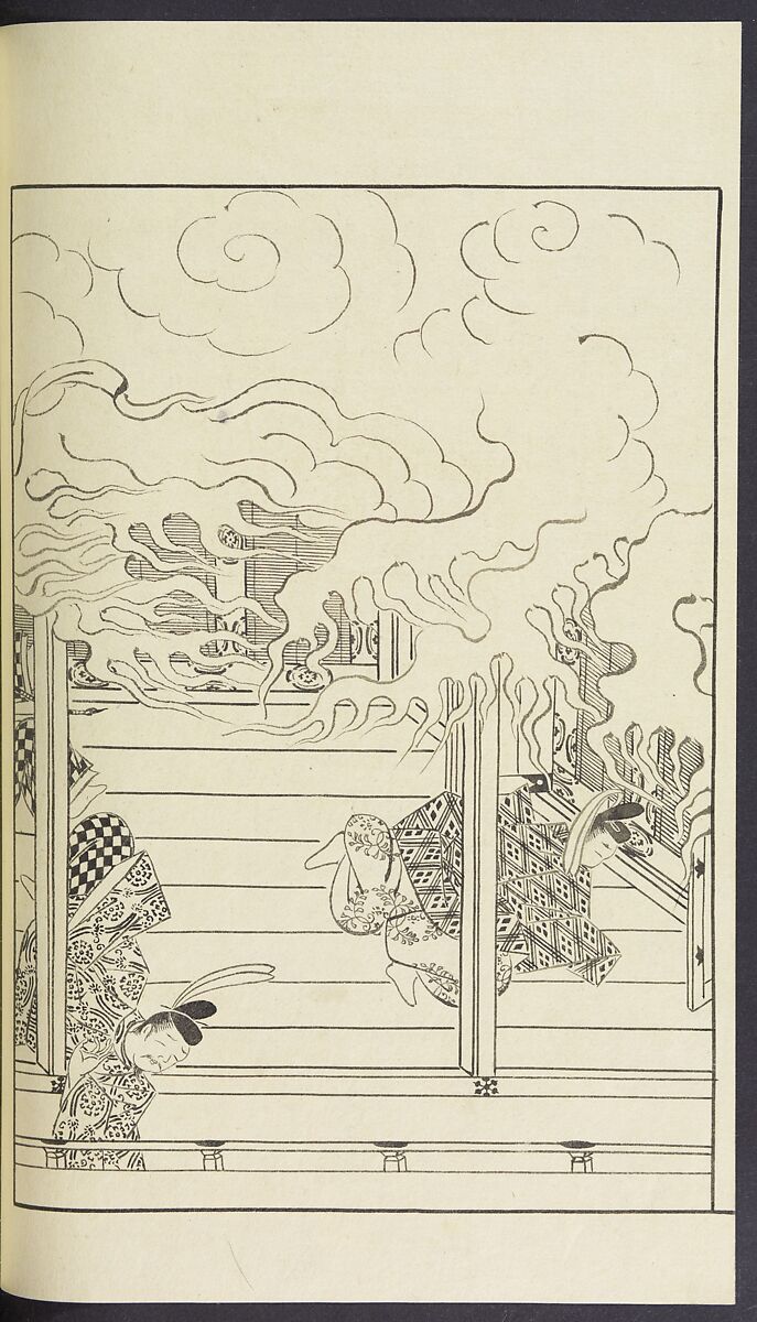 Story of Michizane Sugawara, known as Tenjin (Tenjin engi) 天神縁起, Reizen Saburo Tametaka 冷泉(岡田)為恭 (died 1864), Ink and color on paper, Japan