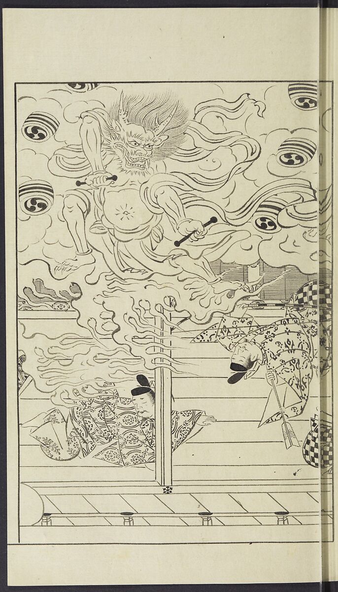 Story of Michizane Sugawara, known as Tenjin (Tenjin engi) 天神縁起, Reizen Saburo Tametaka 冷泉(岡田)為恭 (died 1864), Ink and color on paper, Japan