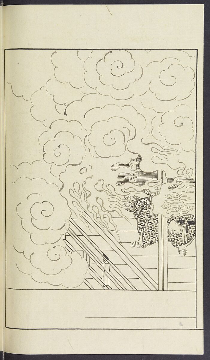 Story of Michizane Sugawara, known as Tenjin (Tenjin engi) 天神縁起, Reizen Saburo Tametaka 冷泉(岡田)為恭 (died 1864), Ink and color on paper, Japan