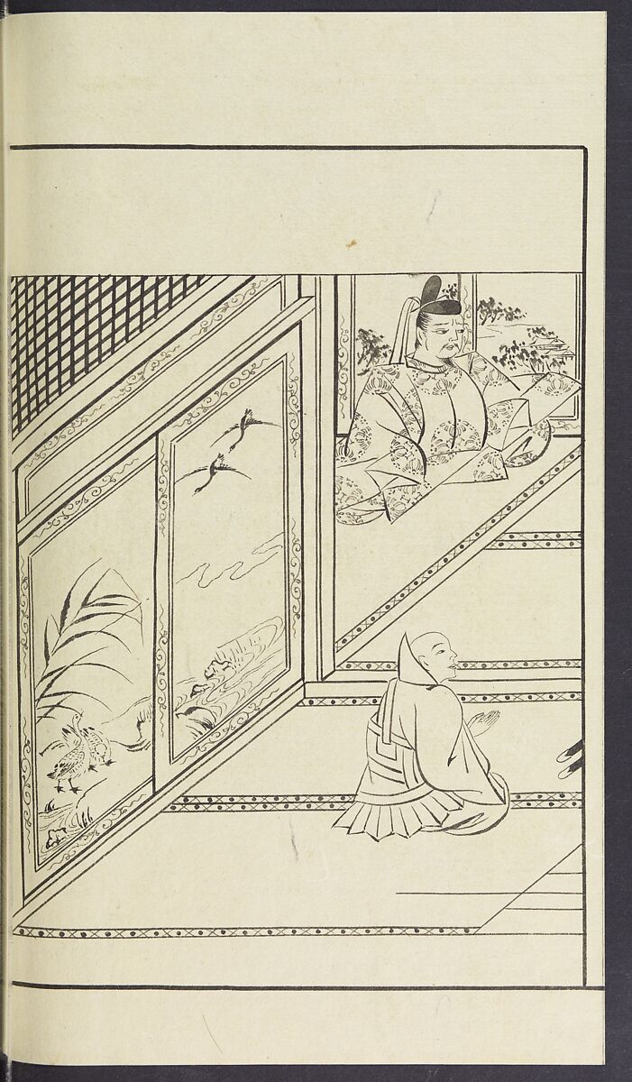 Story of Michizane Sugawara, known as Tenjin (Tenjin engi) 天神縁起, Reizen Saburo Tametaka 冷泉(岡田)為恭 (died 1864), Ink and color on paper, Japan