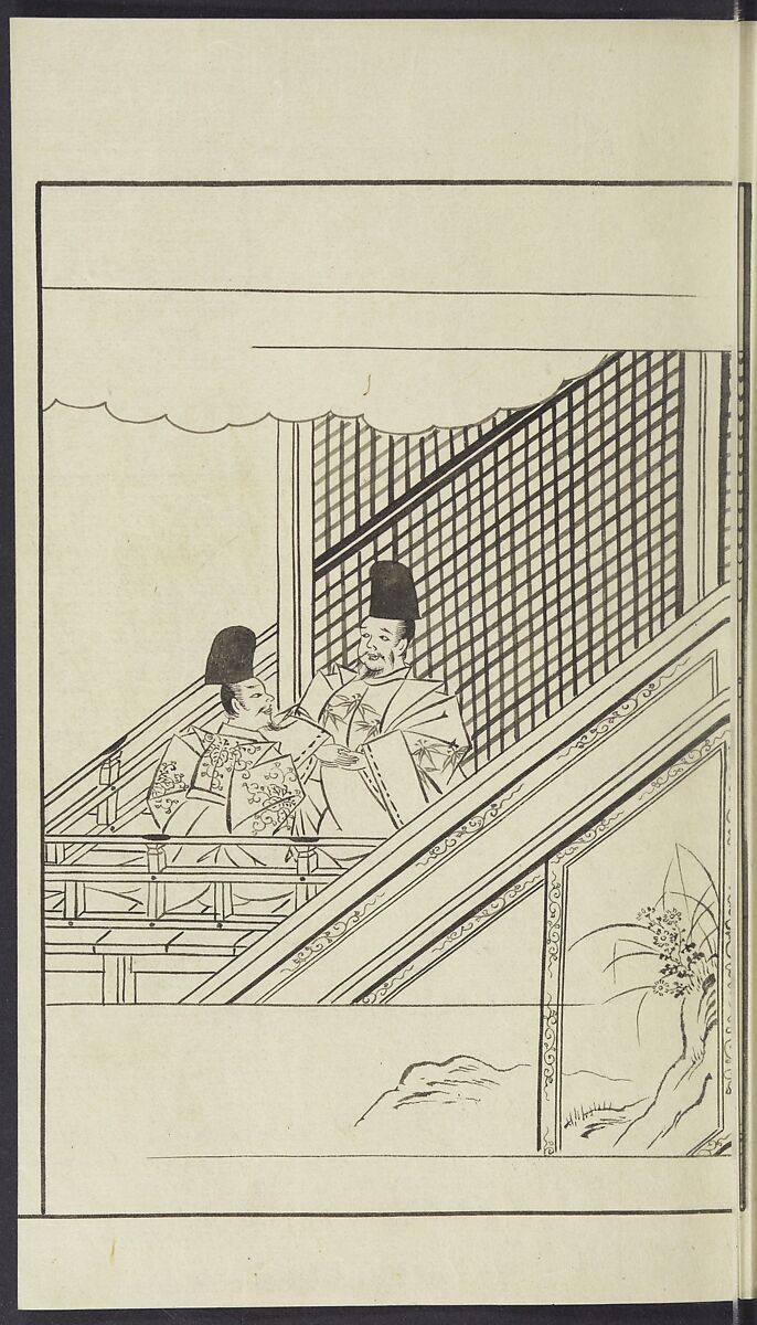 Story of Michizane Sugawara, known as Tenjin (Tenjin engi) 天神縁起, Reizen Saburo Tametaka 冷泉(岡田)為恭 (died 1864), Ink and color on paper, Japan