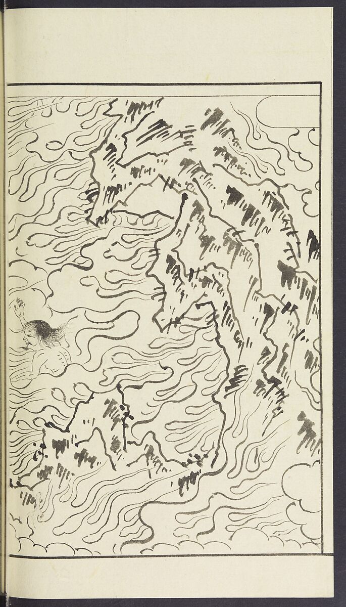 Story of Michizane Sugawara, known as Tenjin (Tenjin engi) 天神縁起, Reizen Saburo Tametaka 冷泉(岡田)為恭 (died 1864), Ink and color on paper, Japan