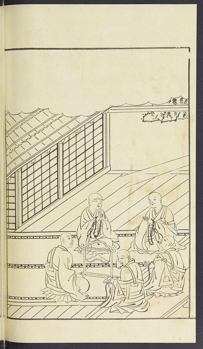 Story of Michizane Sugawara, known as Tenjin (Tenjin engi) 天神縁起, Reizen Saburo Tametaka 冷泉(岡田)為恭 (died 1864), Ink and color on paper, Japan