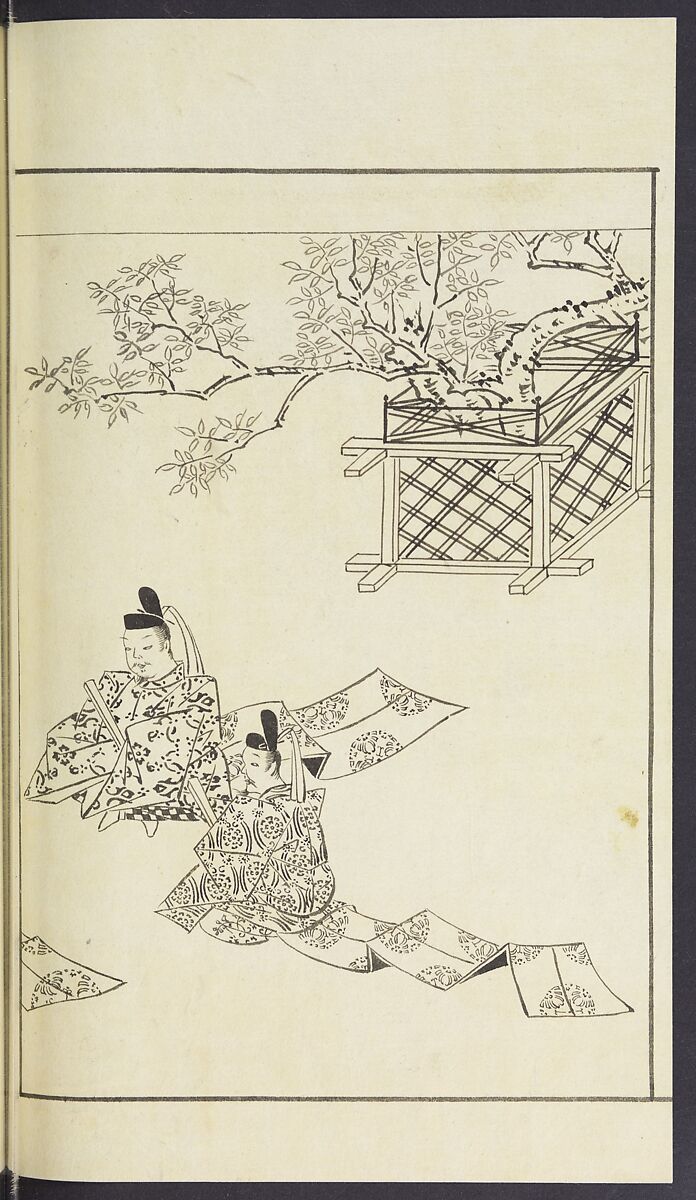 Story of Michizane Sugawara, known as Tenjin (Tenjin engi) 天神縁起, Reizen Saburo Tametaka 冷泉(岡田)為恭 (died 1864), Ink and color on paper, Japan