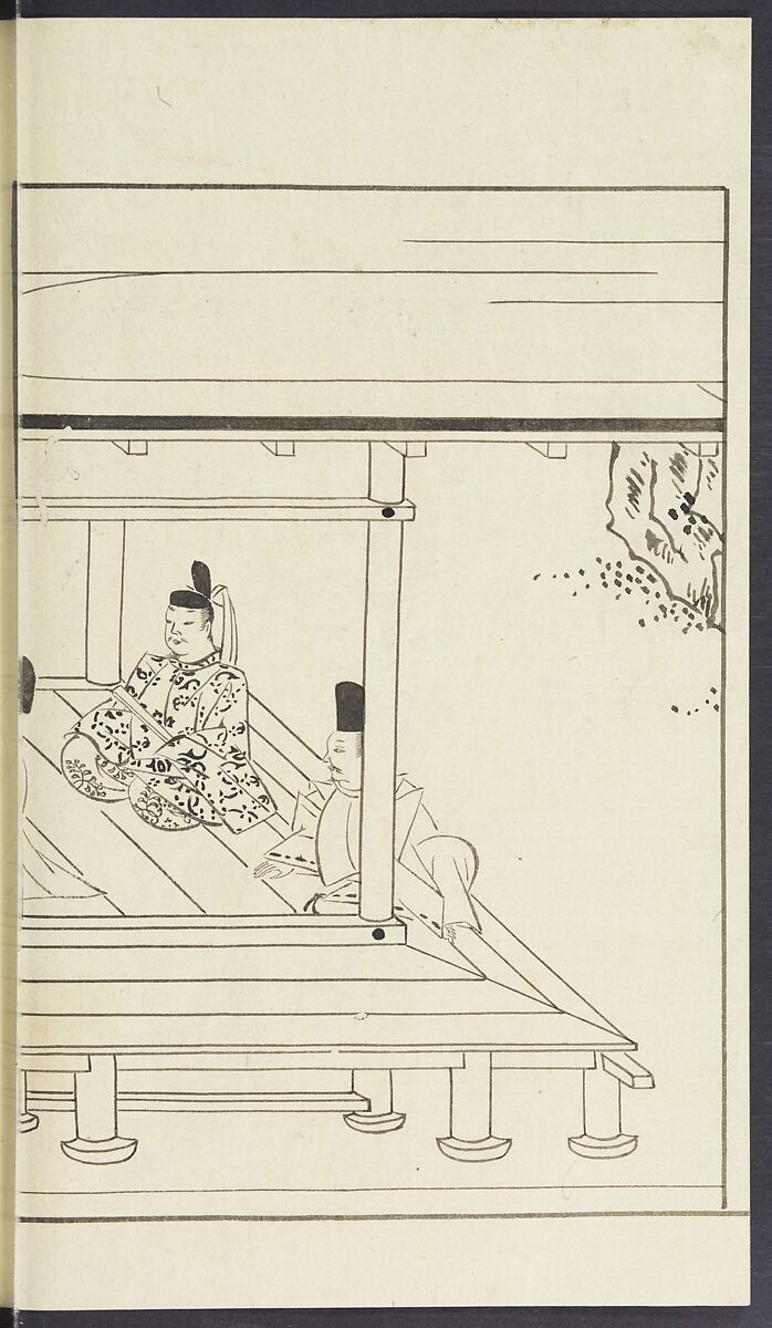 Story of Michizane Sugawara, known as Tenjin (Tenjin engi) 天神縁起, Reizen Saburo Tametaka 冷泉(岡田)為恭 (died 1864), Ink and color on paper, Japan