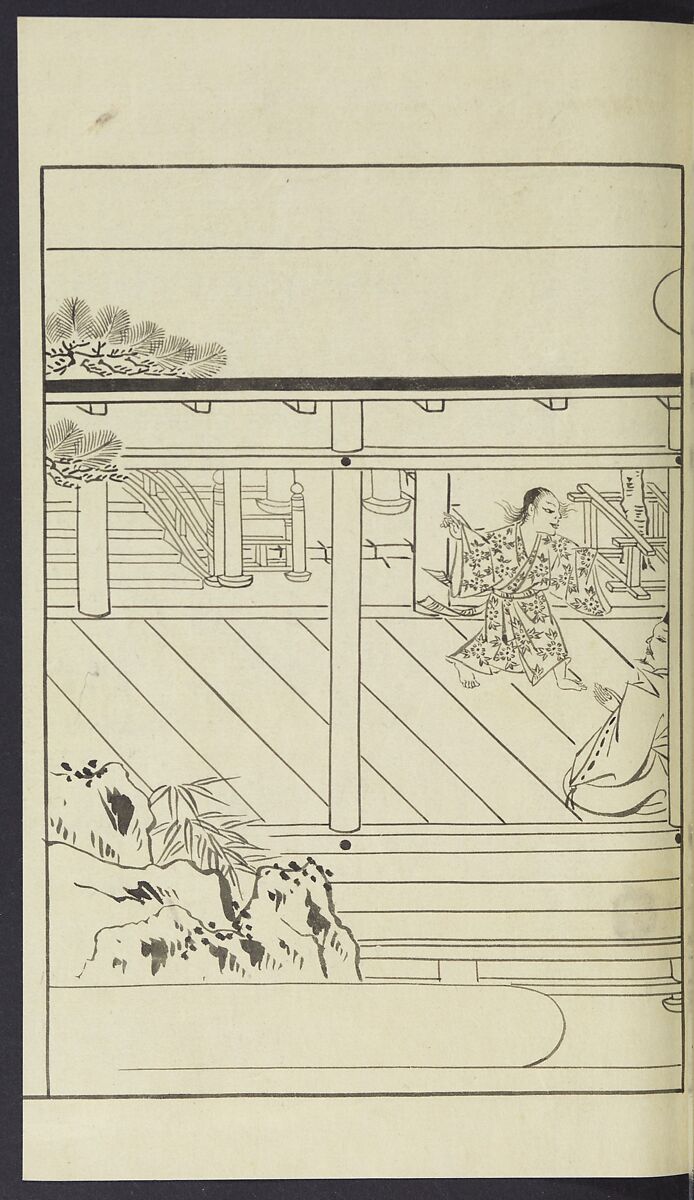 Story of Michizane Sugawara, known as Tenjin (Tenjin engi) 天神縁起, Reizen Saburo Tametaka 冷泉(岡田)為恭 (died 1864), Ink and color on paper, Japan