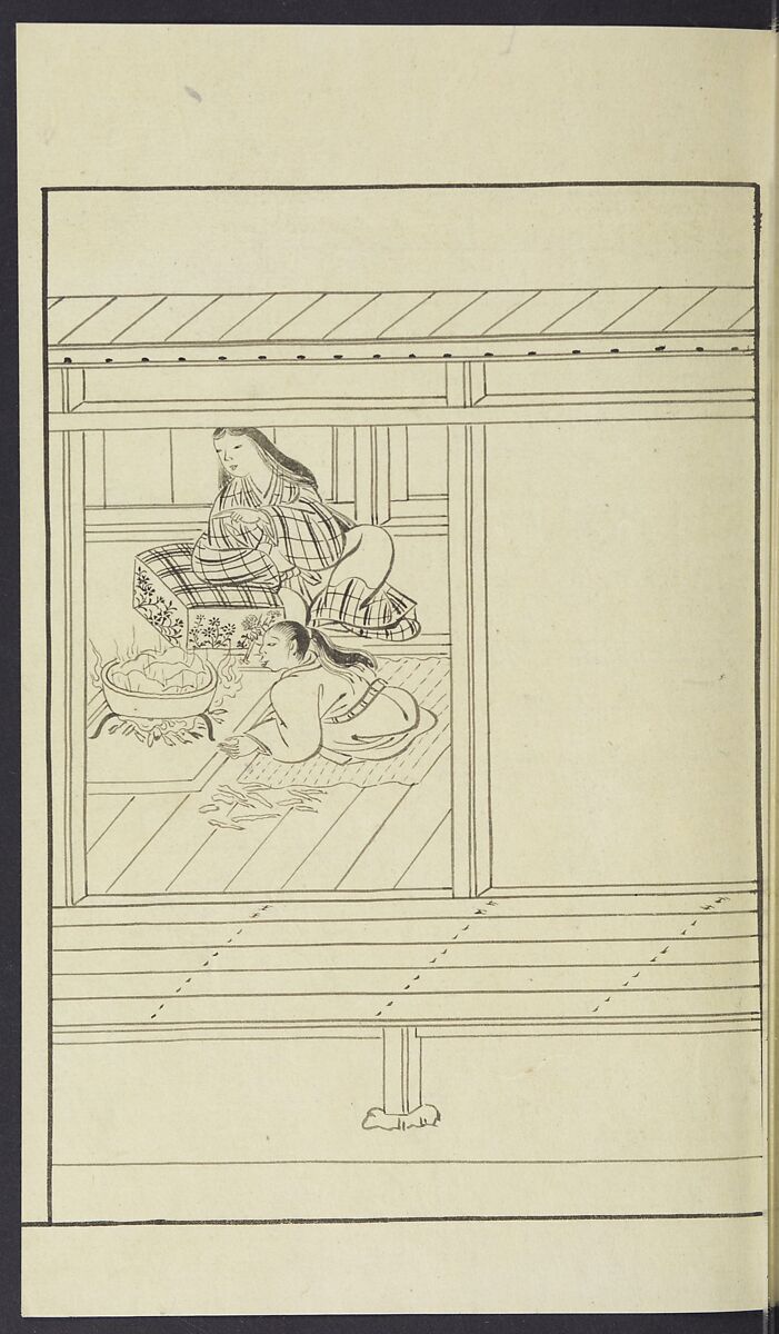 Story of Michizane Sugawara, known as Tenjin (Tenjin engi) 天神縁起, Reizen Saburo Tametaka 冷泉(岡田)為恭 (died 1864), Ink and color on paper, Japan