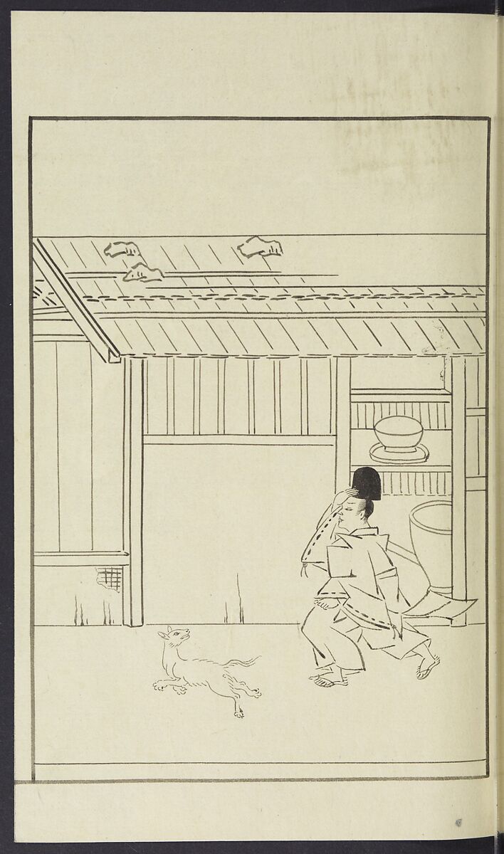 Story of Michizane Sugawara, known as Tenjin (Tenjin engi) 天神縁起, Reizen Saburo Tametaka 冷泉(岡田)為恭 (died 1864), Ink and color on paper, Japan
