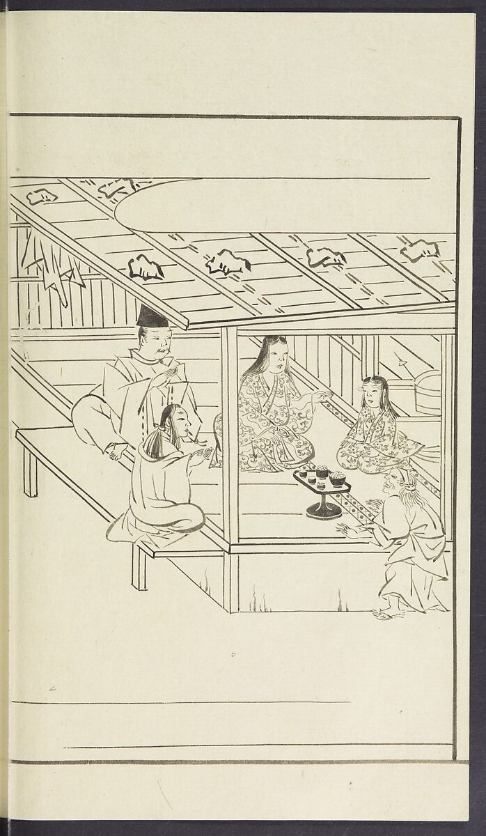 Story of Michizane Sugawara, known as Tenjin (Tenjin engi) 天神縁起, Reizen Saburo Tametaka 冷泉(岡田)為恭 (died 1864), Ink and color on paper, Japan