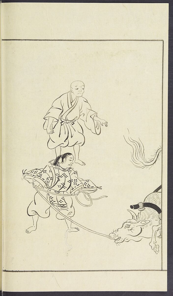 Story of Michizane Sugawara, known as Tenjin (Tenjin engi) 天神縁起, Reizen Saburo Tametaka 冷泉(岡田)為恭 (died 1864), Ink and color on paper, Japan