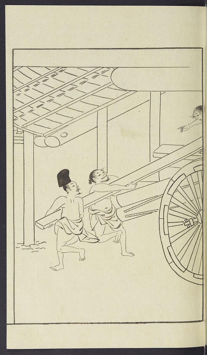 Story of Michizane Sugawara, known as Tenjin (Tenjin engi) 天神縁起, Reizen Saburo Tametaka 冷泉(岡田)為恭 (died 1864), Ink and color on paper, Japan