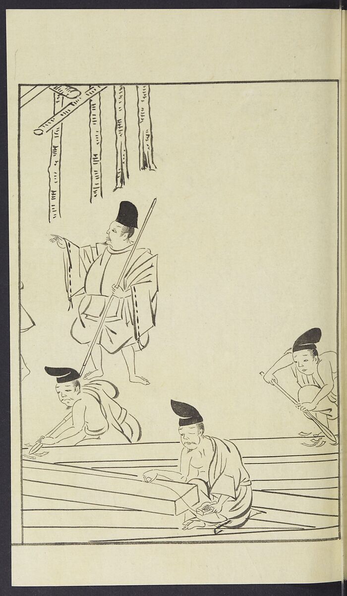 Story of Michizane Sugawara, known as Tenjin (Tenjin engi) 天神縁起, Reizen Saburo Tametaka 冷泉(岡田)為恭 (died 1864), Ink and color on paper, Japan