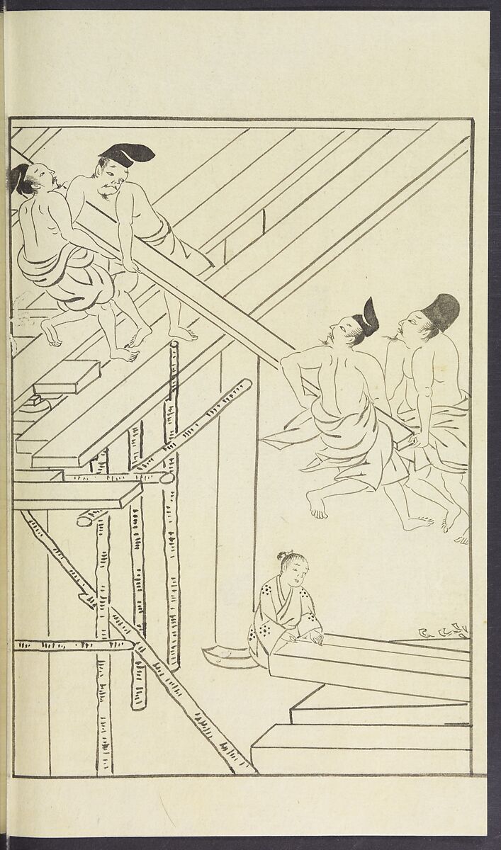 Story of Michizane Sugawara, known as Tenjin (Tenjin engi) 天神縁起, Reizen Saburo Tametaka 冷泉(岡田)為恭 (died 1864), Ink and color on paper, Japan
