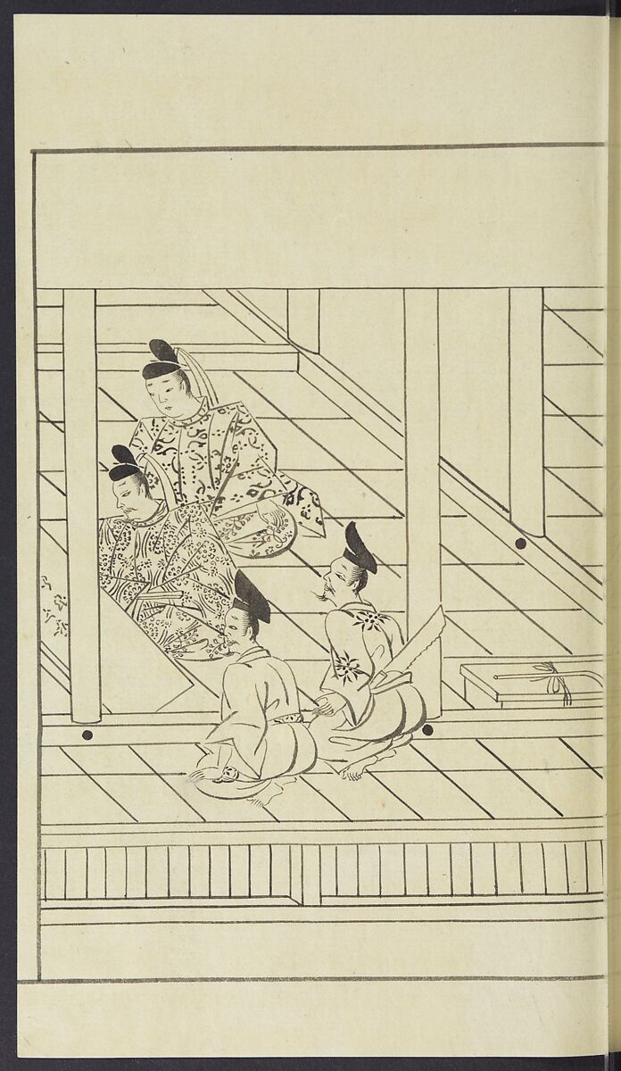 Story of Michizane Sugawara, known as Tenjin (Tenjin engi) 天神縁起, Reizen Saburo Tametaka 冷泉(岡田)為恭 (died 1864), Ink and color on paper, Japan