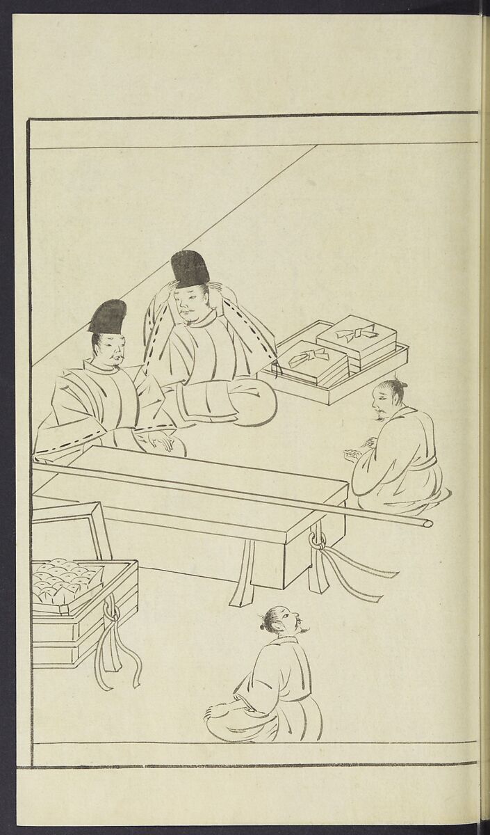 Story of Michizane Sugawara, known as Tenjin (Tenjin engi) 天神縁起, Reizen Saburo Tametaka 冷泉(岡田)為恭 (died 1864), Ink and color on paper, Japan