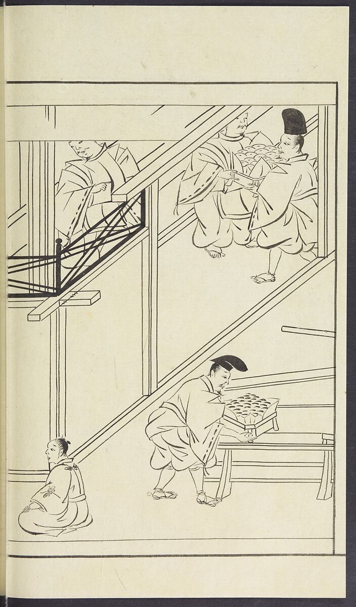 Story of Michizane Sugawara, known as Tenjin (Tenjin engi) 天神縁起, Reizen Saburo Tametaka 冷泉(岡田)為恭 (died 1864), Ink and color on paper, Japan