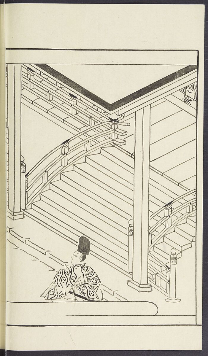 Story of Michizane Sugawara, known as Tenjin (Tenjin engi) 天神縁起, Reizen Saburo Tametaka 冷泉(岡田)為恭 (died 1864), Ink and color on paper, Japan
