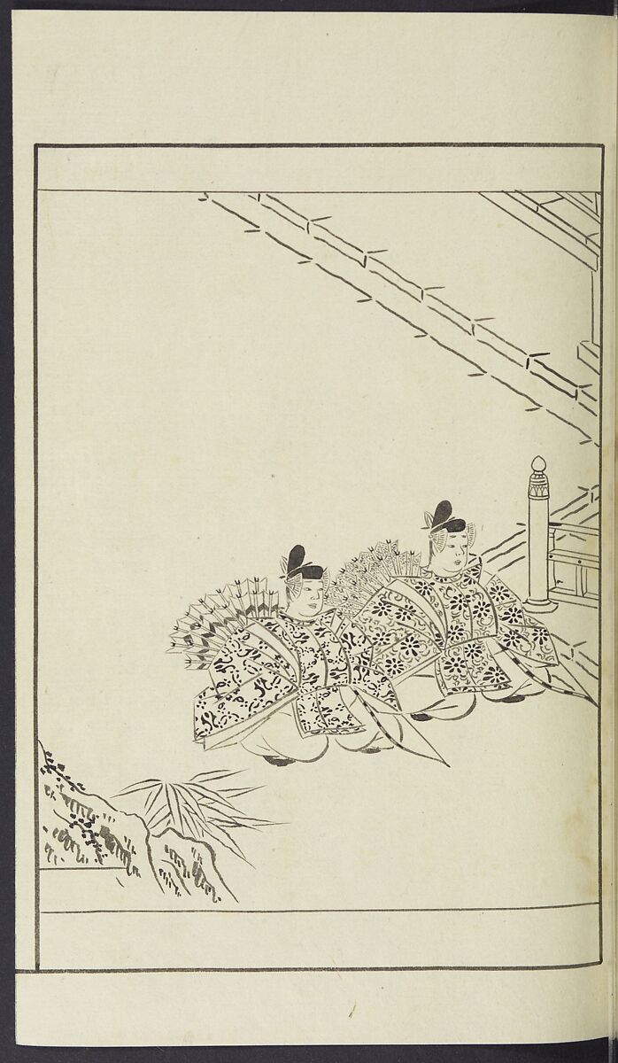 Story of Michizane Sugawara, known as Tenjin (Tenjin engi) 天神縁起, Reizen Saburo Tametaka 冷泉(岡田)為恭 (died 1864), Ink and color on paper, Japan