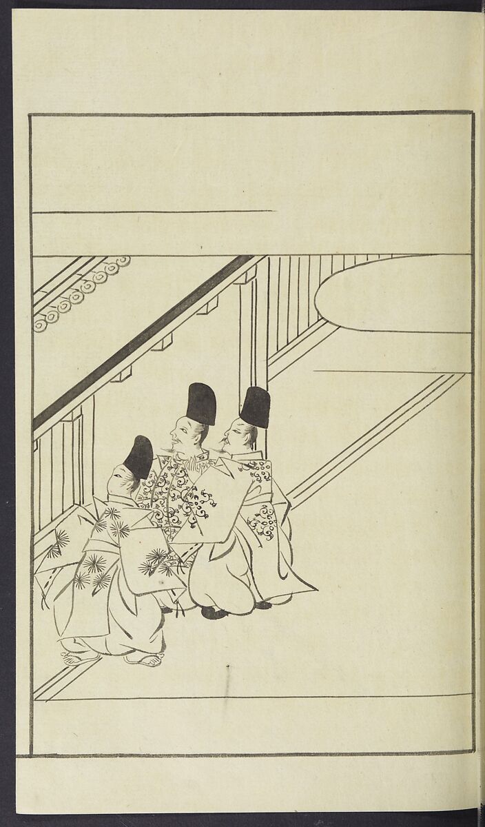 Story of Michizane Sugawara, known as Tenjin (Tenjin engi) 天神縁起, Reizen Saburo Tametaka 冷泉(岡田)為恭 (died 1864), Ink and color on paper, Japan