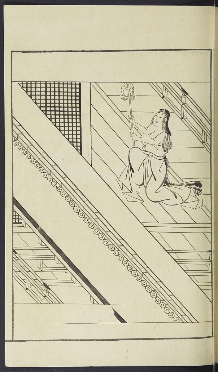 Story of Michizane Sugawara, known as Tenjin (Tenjin engi) 天神縁起, Reizen Saburo Tametaka 冷泉(岡田)為恭 (died 1864), Ink and color on paper, Japan