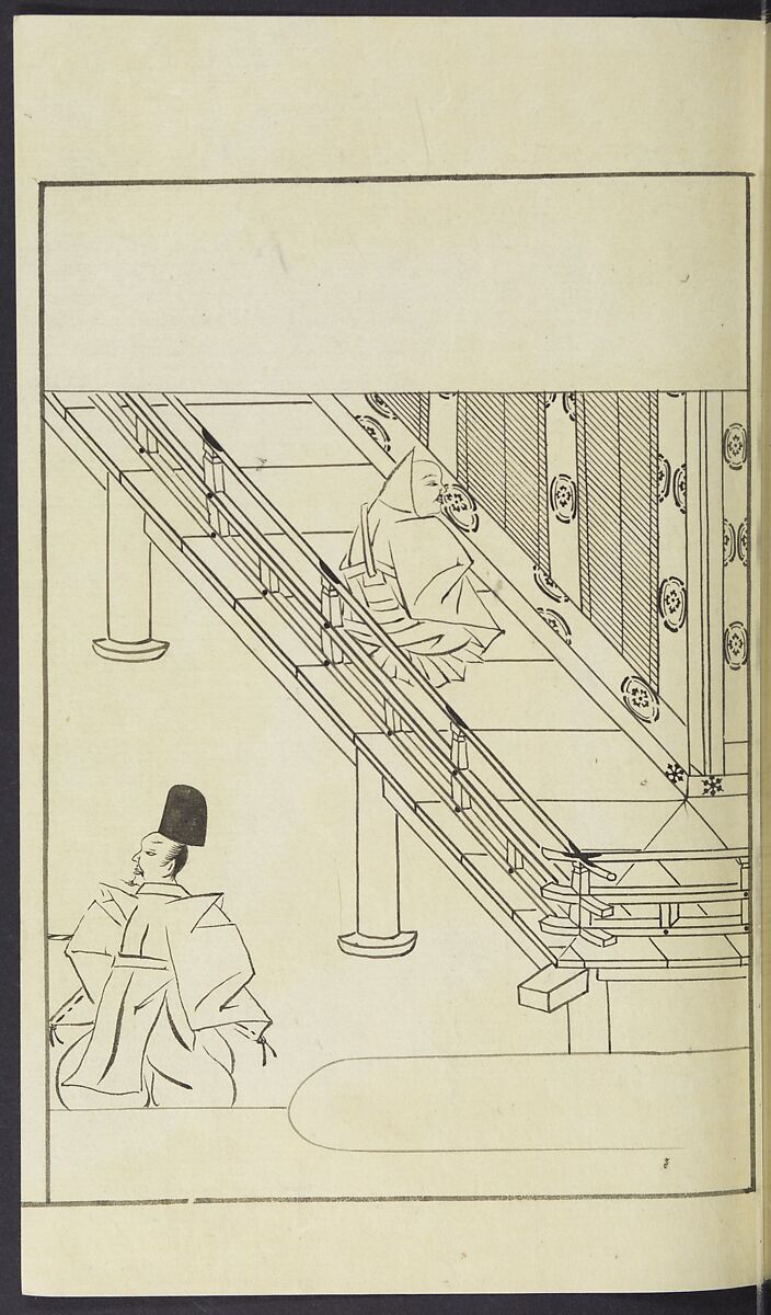 Story of Michizane Sugawara, known as Tenjin (Tenjin engi) 天神縁起, Reizen Saburo Tametaka 冷泉(岡田)為恭 (died 1864), Ink and color on paper, Japan