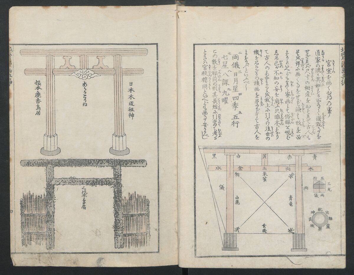Transmitting the Spirit, Revealing the Form of Things: Hokusai Sketchbooks (Denshin kaishu: Hokusai manga, gohen) 伝神開手 北斎漫画 五編: vol. 5, Katsushika Hokusai 葛飾北斎 (Japanese, Tokyo (Edo) 1760–1849 Tokyo (Edo)), Woodblock printed book; ink and color on paper, Japan