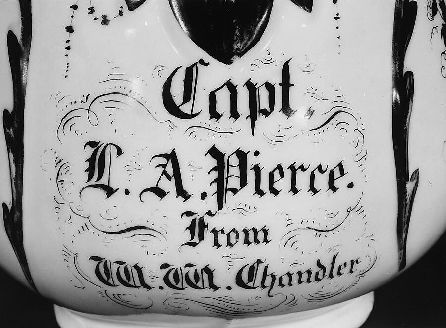 Pitcher, Manufactured by William Bloor's East Liverpool Porcelain Works, Porcelain, American