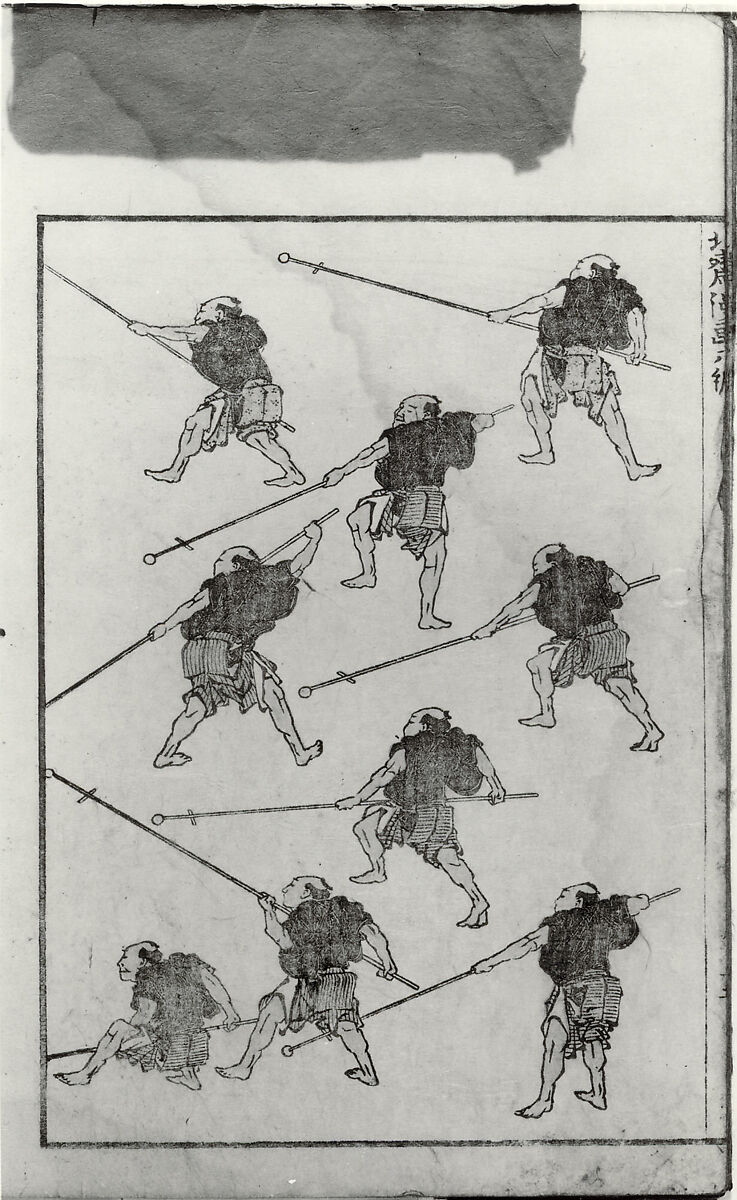 Transmitting the Spirit, Revealing the Form of Things: Hokusai Sketchbooks, volume 6 (Denshin kaishu: Hokusai manga, rokuhen), Katsushika Hokusai (Japanese, Tokyo (Edo) 1760–1849 Tokyo (Edo)), Woodblock printed book; ink and color on paper, Japan