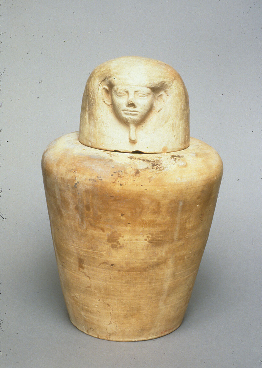 Canopic jar of Tetinakht: Imseti, Pottery, Marl A4