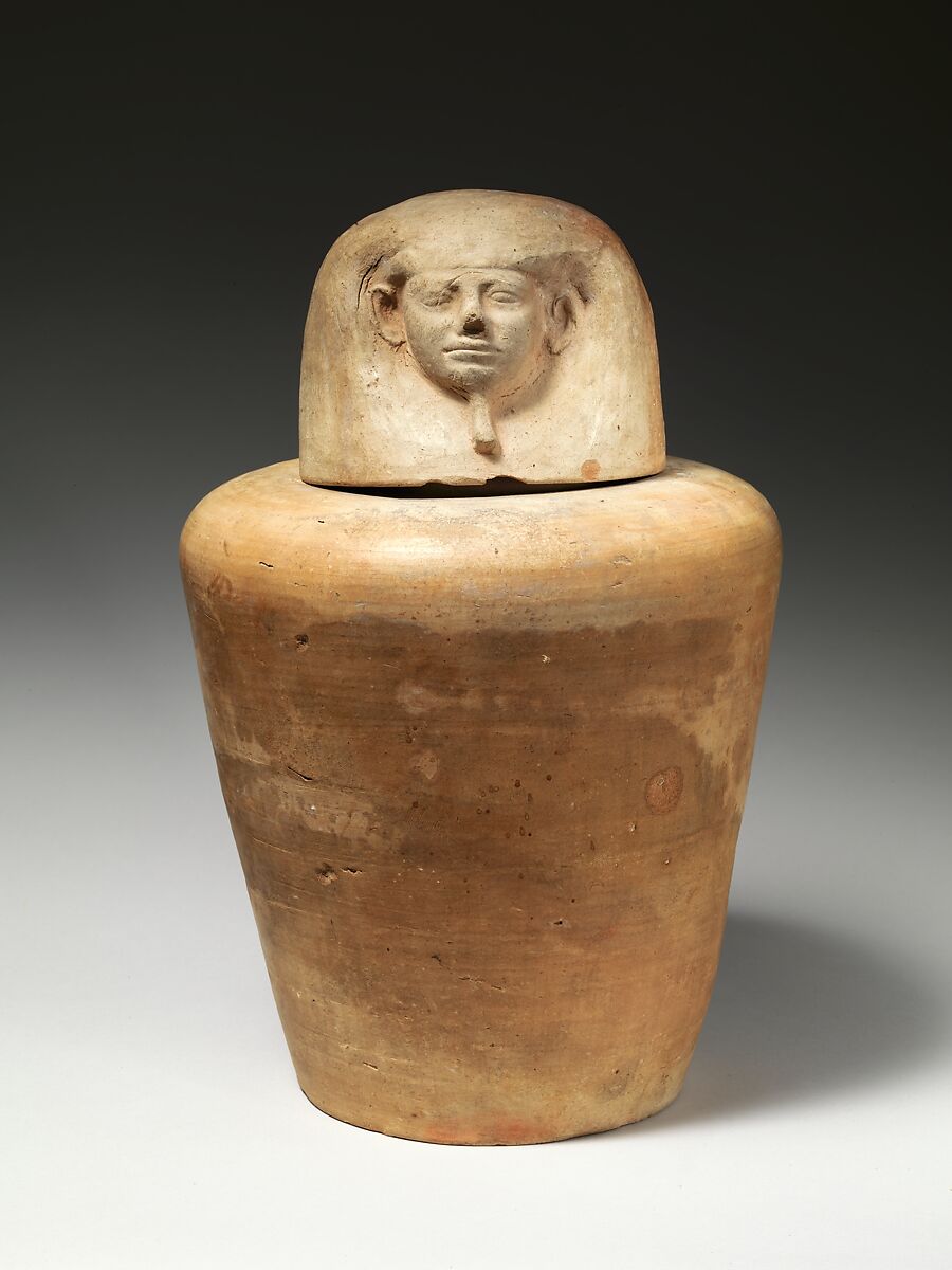 Canopic jar of Tetinakht: Imsety, Pottery, Marl A4 