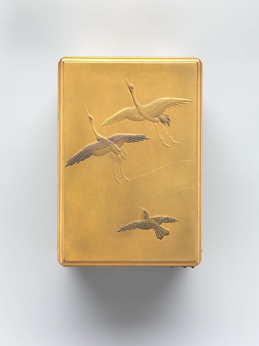Incense Cabinet with Various Birds, Gold lacquer ground with gold and silver takamaki-e and hiramaki-e, Japan