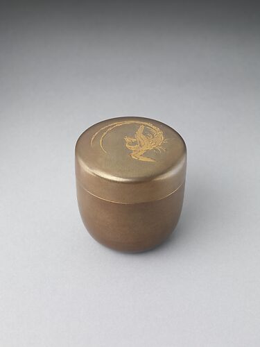 Tea Container (Natsume) with Phoenix