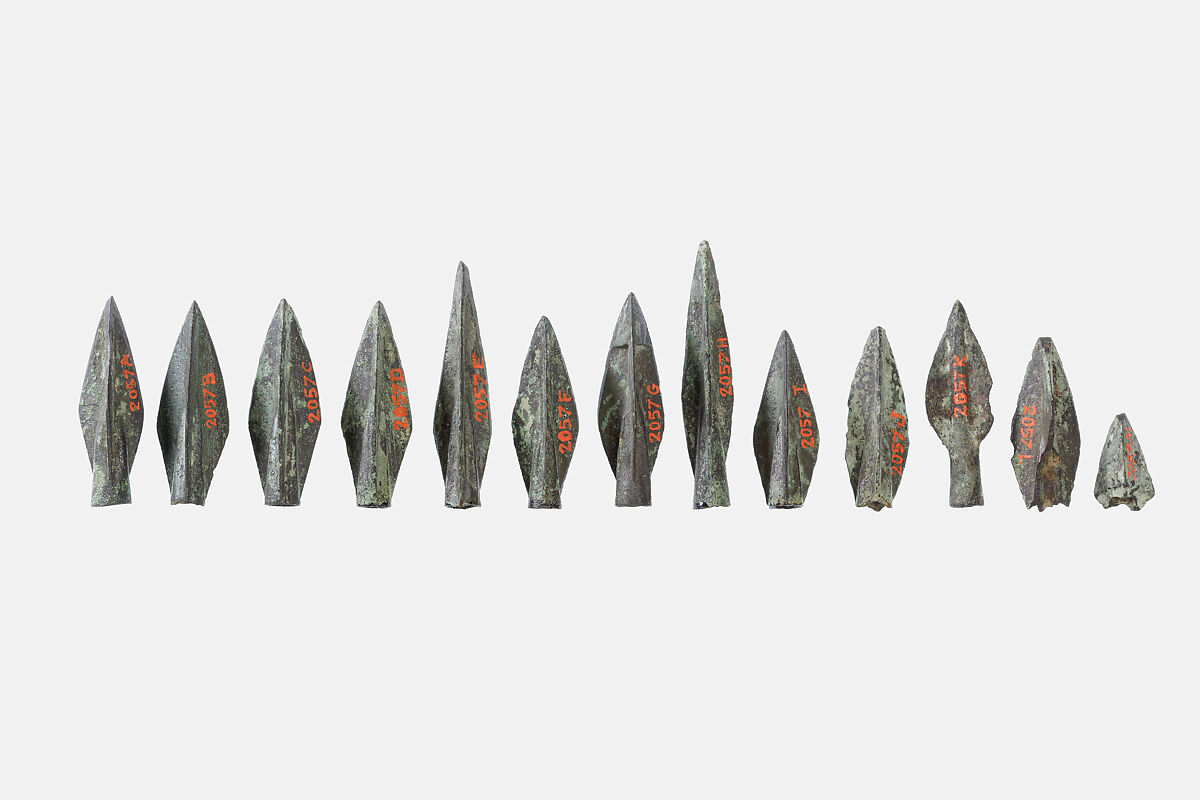 Arrow point, Bronze or copper alloy