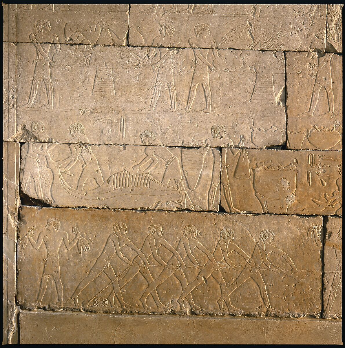 Tomb Chapel of Raemkai: West Wall, Limestone, paint