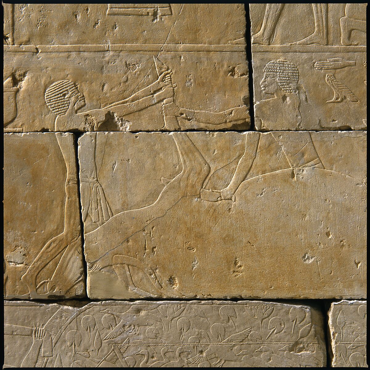 Tomb Chapel of Raemkai: West Wall, Limestone, paint