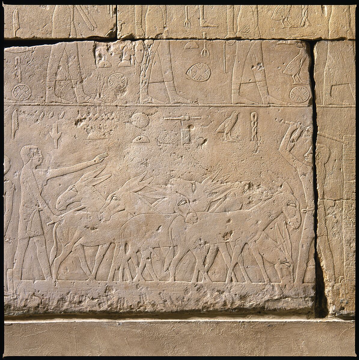 Tomb Chapel of Raemkai: East Wall, Limestone, paint