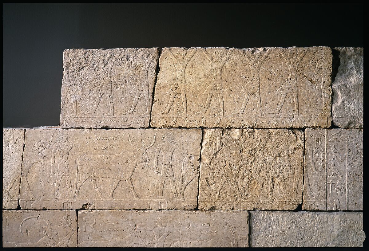 Tomb Chapel of Raemkai: East Wall, Limestone, paint