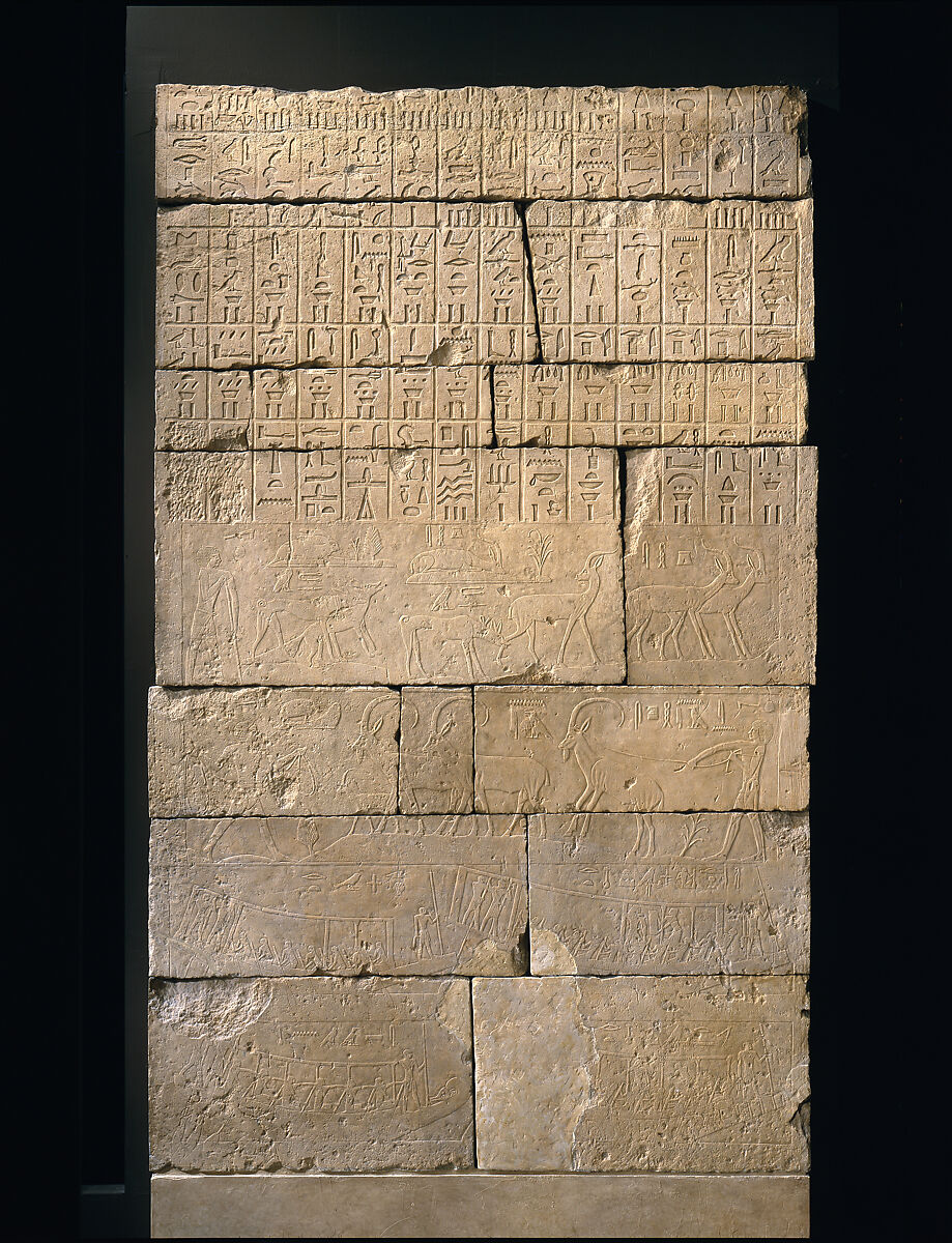 Tomb Chapel of Raemkai: South Wall, Limestone, paint