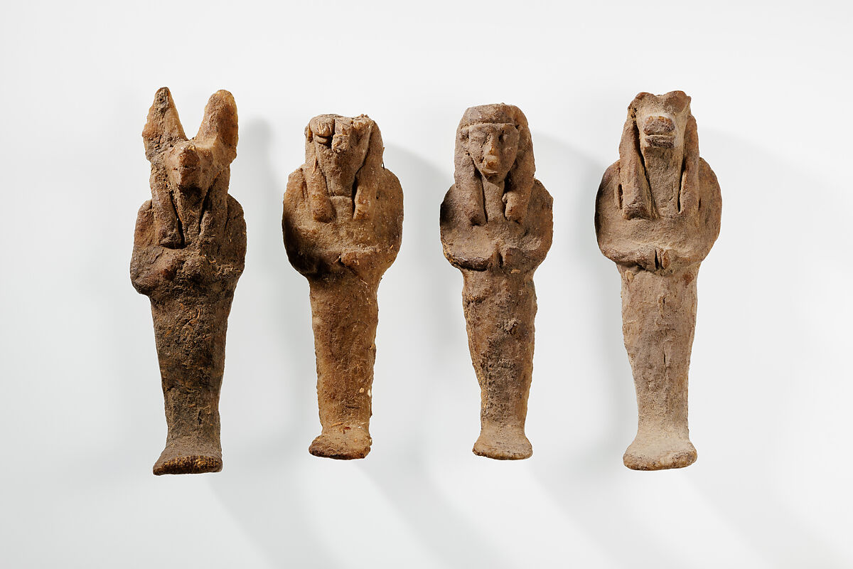 Viscera figure with baboon head (Hapy), Wax