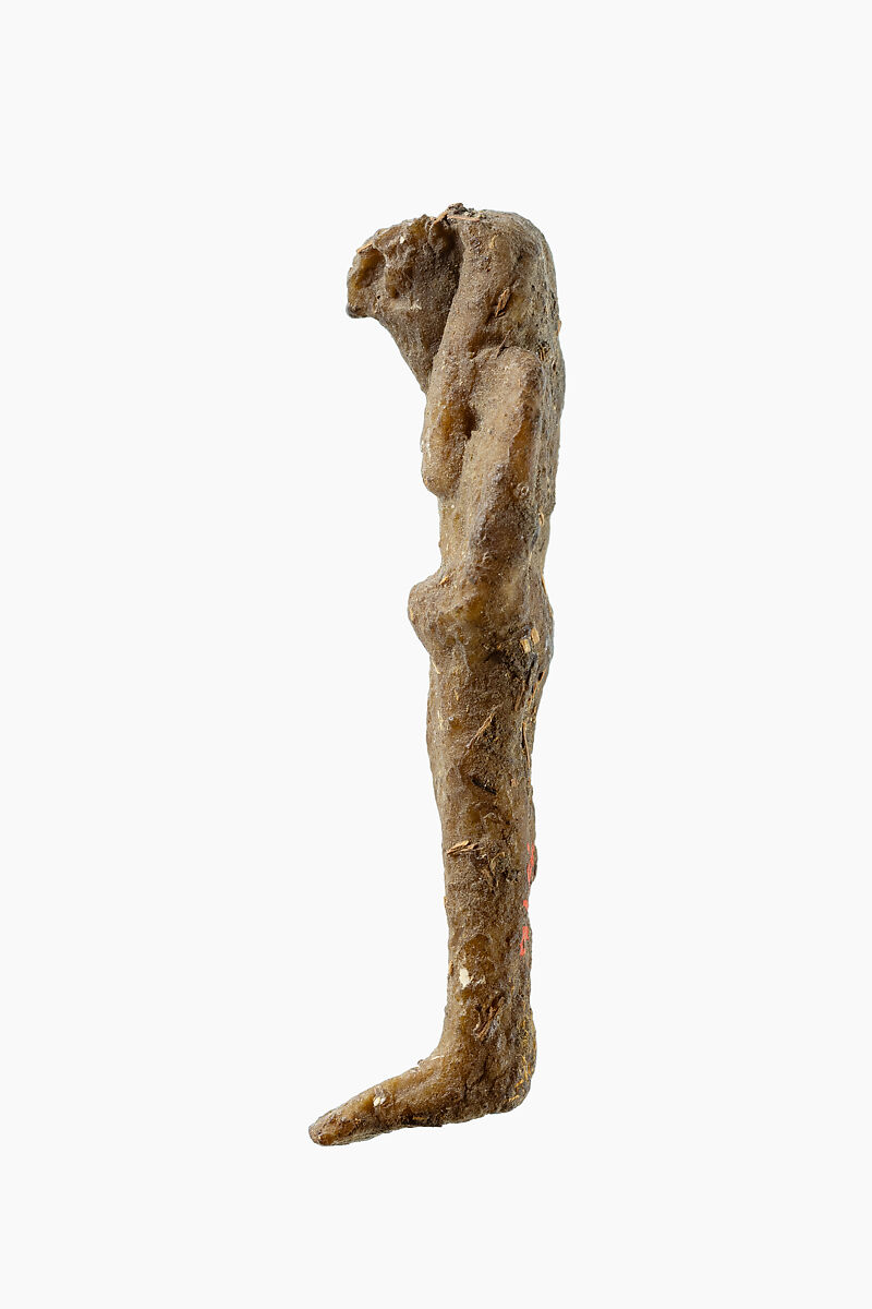 Viscera figure with falcon head (Qebehsenuef), Wax
