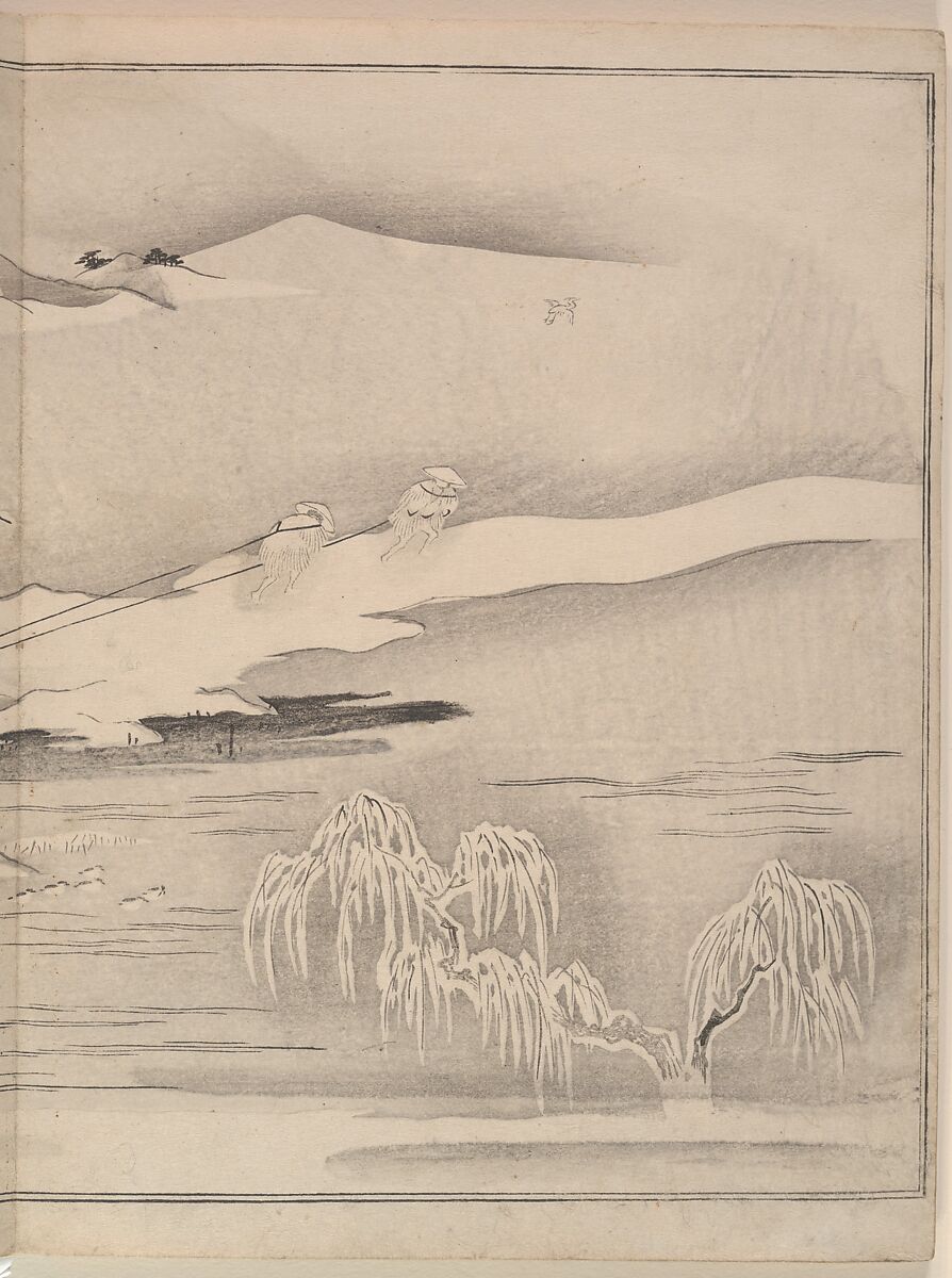 The Silver World  (Gin sekai) 銀世界, 喜多川歌麿 (Japanese, ca. 1754–1806), Polychrome woodblock printed book; ink and color on paper, Japan