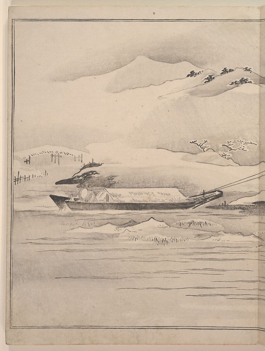 The Silver World  (Gin sekai) 銀世界, 喜多川歌麿 (Japanese, ca. 1754–1806), Polychrome woodblock printed book; ink and color on paper, Japan