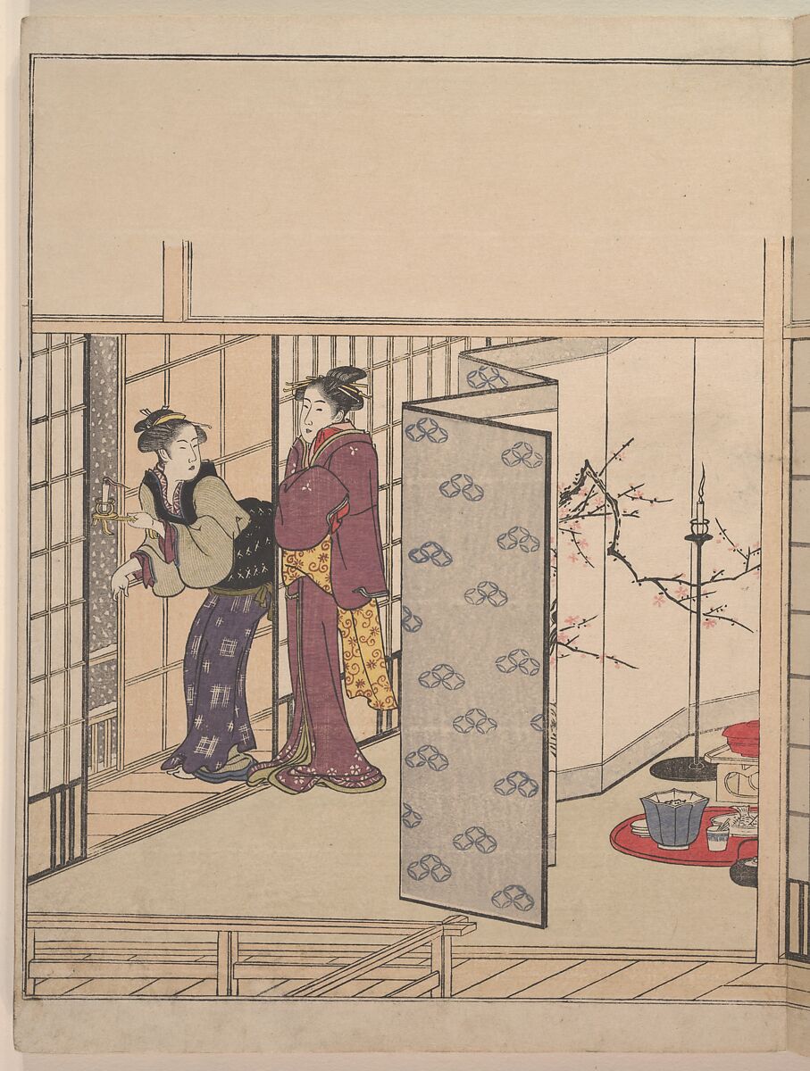 The Silver World  (Gin sekai) 銀世界, 喜多川歌麿 (Japanese, ca. 1754–1806), Polychrome woodblock printed book; ink and color on paper, Japan