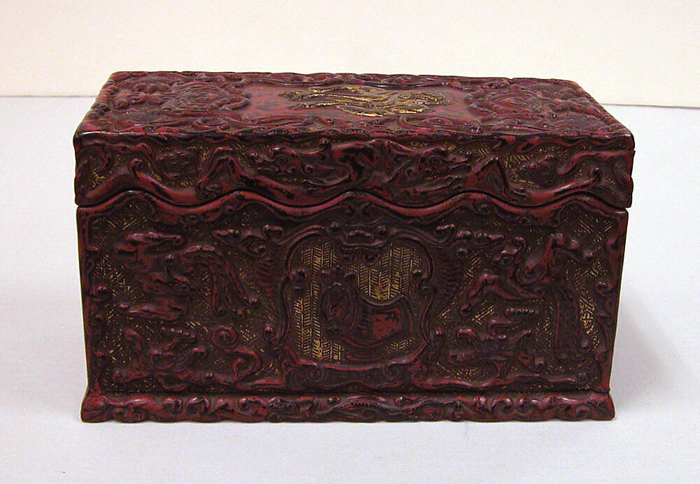 Box, Red and black lacquer , Japan