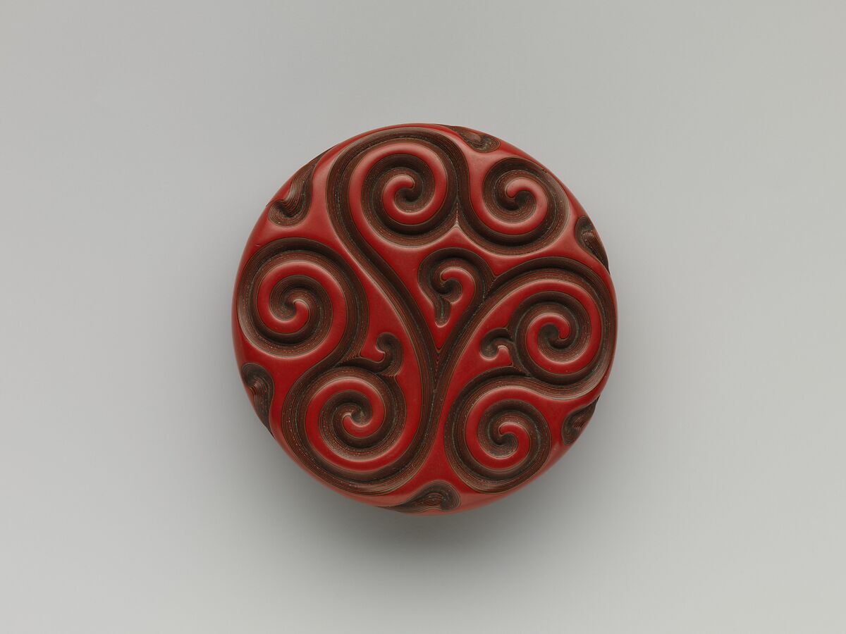 Incense Box, Carved lacquer, China