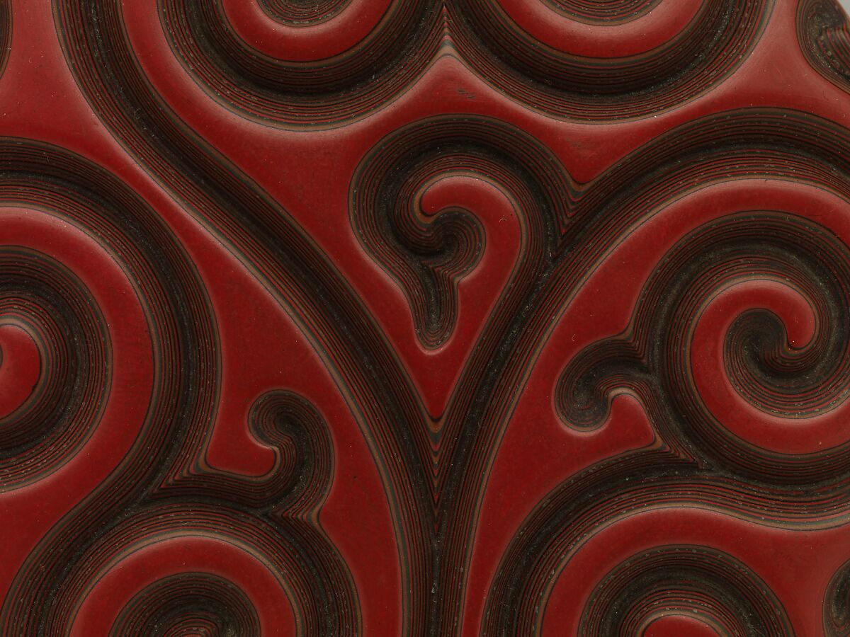 Incense Box, Carved lacquer, China