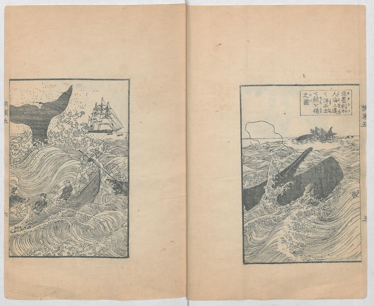 Illustrations of What We Have Seen and Heard at Yokohama, a Newly Opened Port (Yokohama kaikō kenbun(mon)shi 横浜開港見聞誌), Hashimoto Gyokuran, Ink on paper, Japan