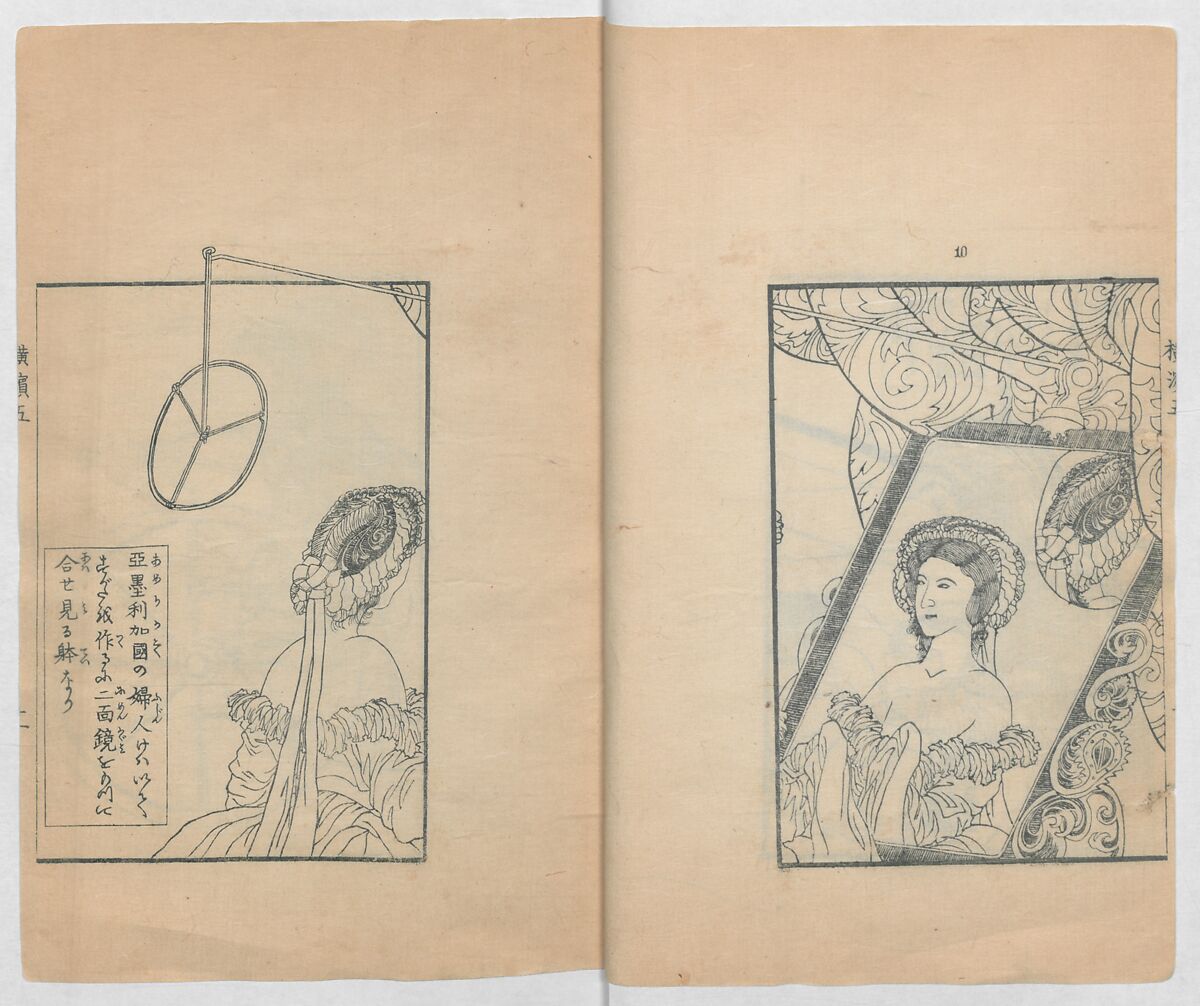 Illustrations of What We Have Seen and Heard at Yokohama, a Newly Opened Port (Yokohama kaikō kenbun(mon)shi 横浜開港見聞誌), Hashimoto Gyokuran, Ink on paper, Japan