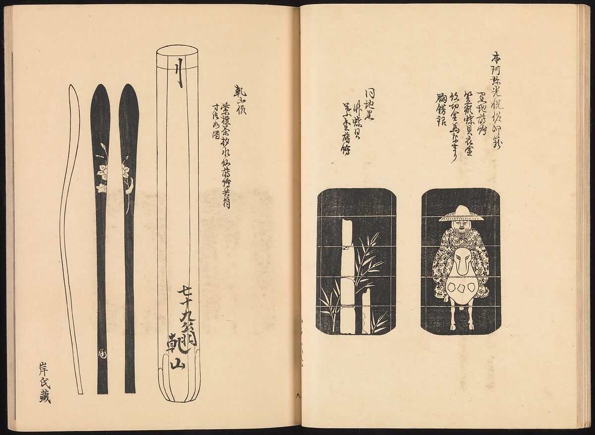 One Hundred Paintings of the Ogata Lineage (Ogata ryu hyakuzu), Nakano Kimei (Japanese, 1834–1892), Set of two Woodblock printed books; ink on paper, Japan
