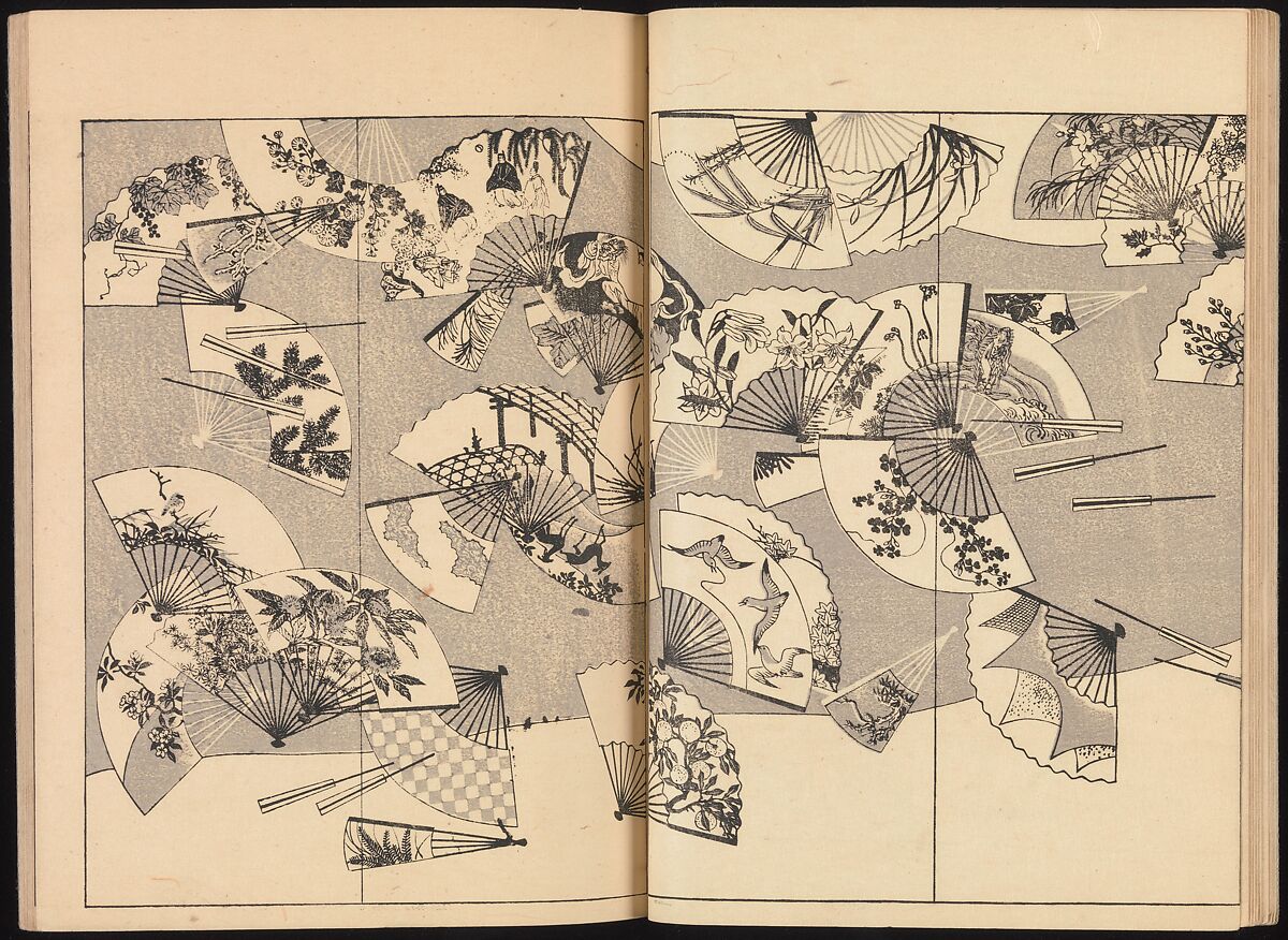One Hundred Paintings of the Ogata Lineage (Ogata ryu hyakuzu), Nakano Kimei (Japanese, 1834–1892), Set of two Woodblock printed books; ink on paper, Japan